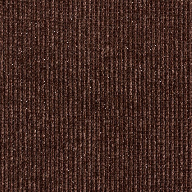 Glitter chenille – dark brown/metallic silver,  image number 1