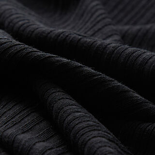 Irregular Rib Jersey – black, 