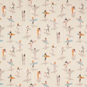 Decor Fabric Half Panama surfer – eucalyptus/natural, 