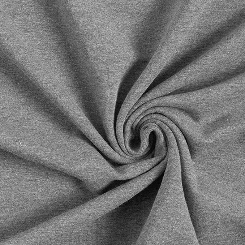 Light Cotton Sweatshirt Fabric Mottled – dark grey,  image number 1