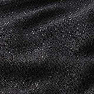 Diagonal Textured Glitter Suiting Fabric – black, 