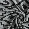 Knitted fabric ikat pattern – grey/black,  thumbnail number 3