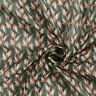 Crêpe Chiffon Leaf Pattern – black/reed,  thumbnail number 3