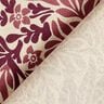 Decor Fabric Half Panama flowers and tendrils – natural/burgundy,  thumbnail number 4