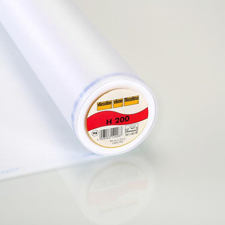 H 200 Fusible Interlining | Vilene – white,  image number 1