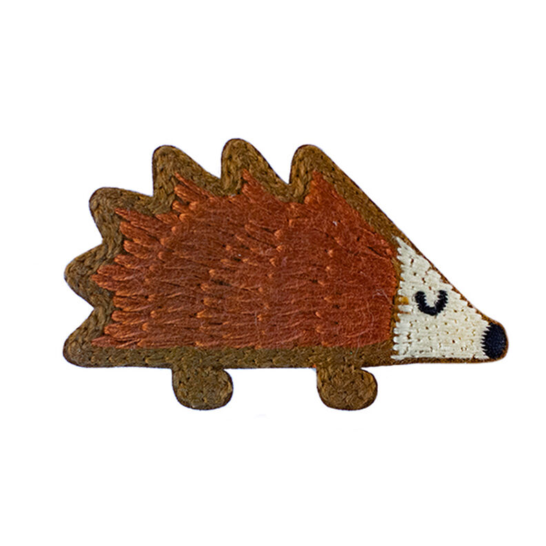 Appliqué Hedgehog [ 4 x 7 cm ] – brown,  image number 1