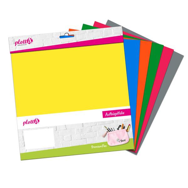 PlottiX PremiumFlex in basic colours [20 x 30cm | 6 sheets],  image number 1