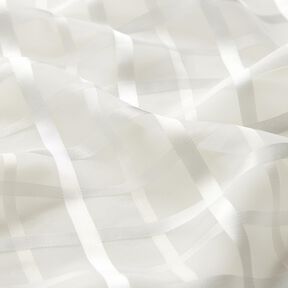 Chiffon window check – white, 