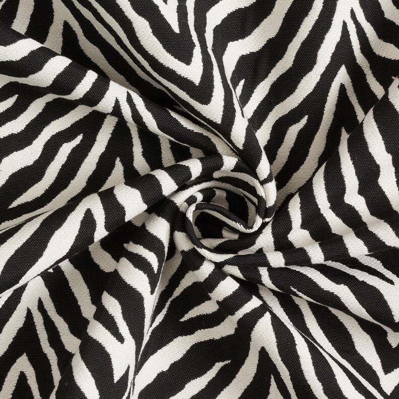 Decor Fabric Jacquard Zebra – ivory/black,  image number 3