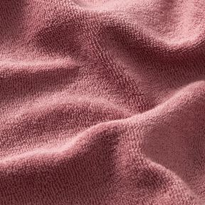 Towelling Fabric Stretch Plain – pale berry, 