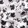 viscose fabric abstract floral print – white/black,  thumbnail number 2