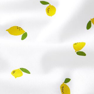 Cotton Poplin lemons – white, 