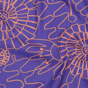 Cotton Poplin Eden | Nerida Hansen – lilac/apricot, 