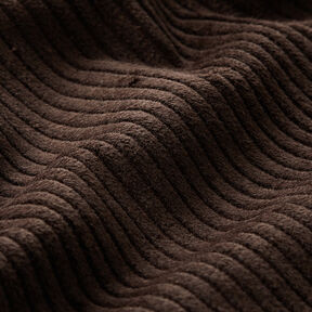 Chunky Corduroy pre-washed Plain – dark brown, 