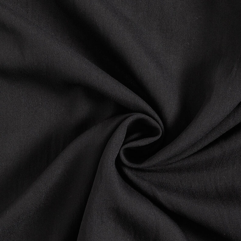 Plain-coloured plain weave viscose blend – black,  image number 1