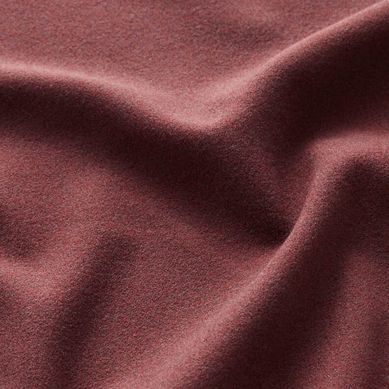 Plain Velours Coating Fabric – merlot,  image number 2