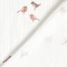Double Gauze/Muslin Little birds – ivory,  thumbnail number 4