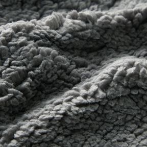 cuddly teddy fur fabric – elephant grey, 
