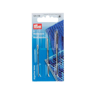 Wool needle without point NM 1,3,5 [70 x 2,40 mm / 60 x 1,90 mm / 50 x 1,20 mm] | Prym, 
