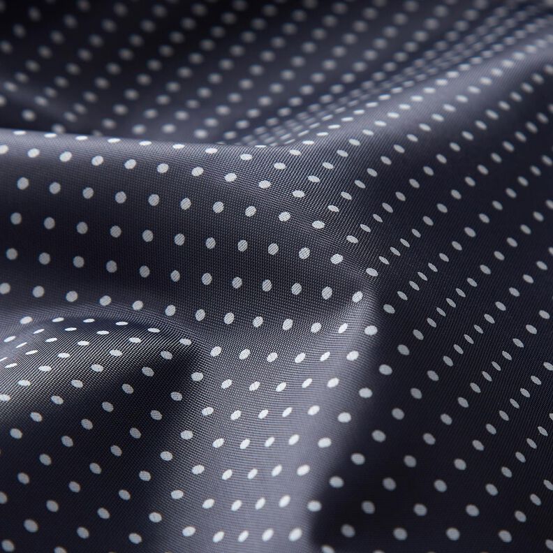 Polka dot lining fabric – navy blue/white,  image number 2