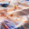 viscose fabric Flowers and Waves Digital Print – apricot/mauve,  thumbnail number 2