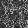 Floral motif fine lace fabric – black,  thumbnail number 1