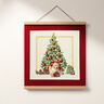 Decorative Panel Tapestry Fabric Holiday Dog – light beige/red,  thumbnail number 6