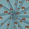 Cotton Jersey Bears | Poppy Fabrics – blue grey/chestnut,  thumbnail number 3