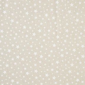 Decor Fabric Half Panama stars – natural/white, 