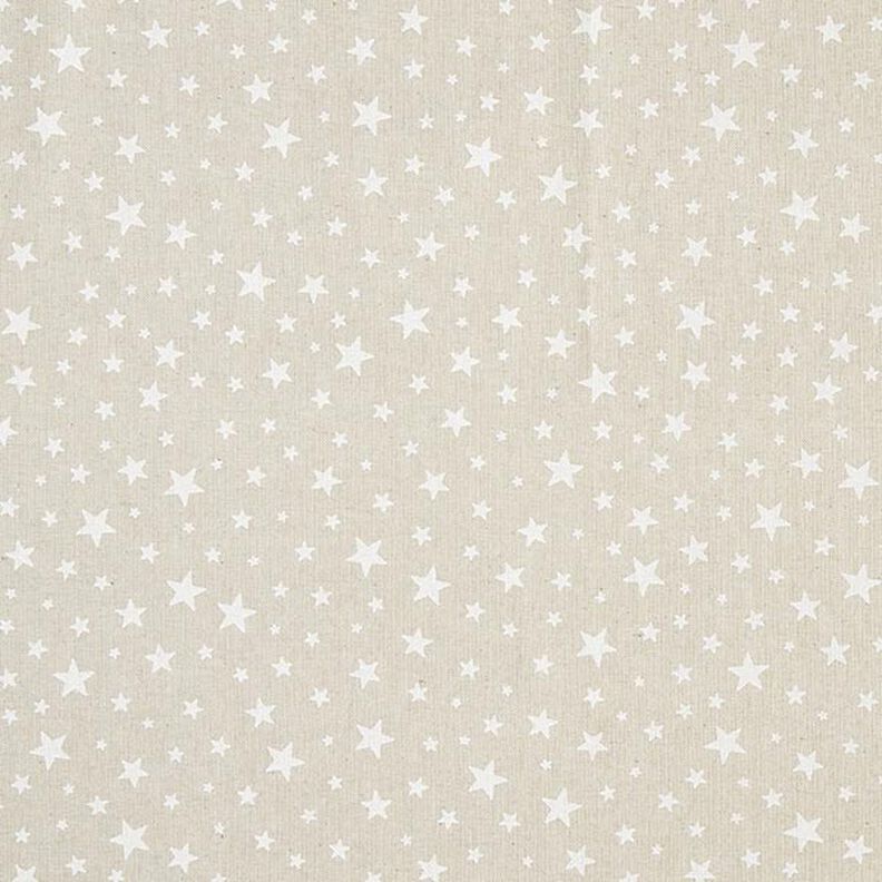 Decor Fabric Half Panama stars – natural/white,  image number 1