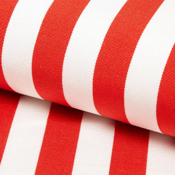Outdoor Deckchair fabric Longitudinal stripes, 44 cm – red,  image number 1