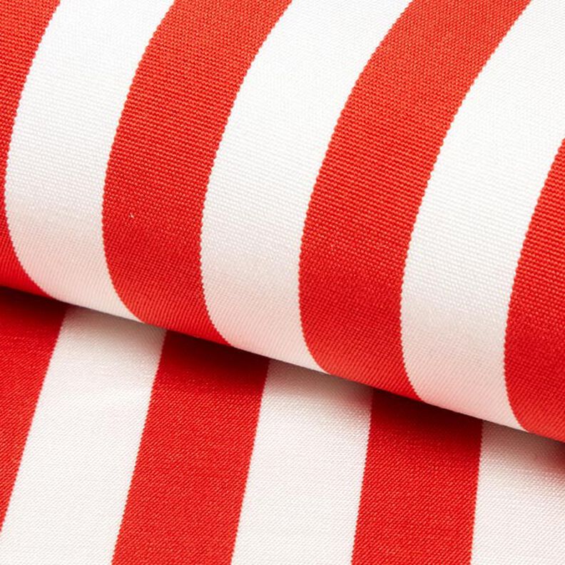 Outdoor Deckchair fabric Longitudinal stripes 45 cm – red,  image number 1
