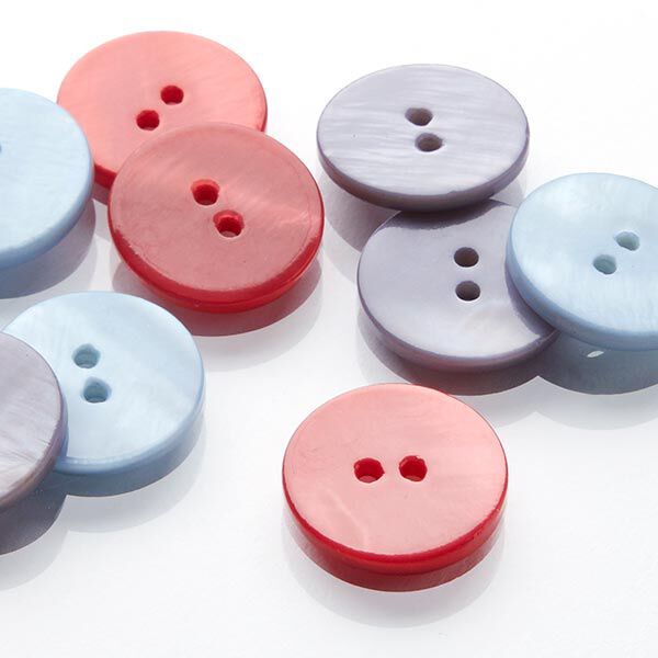Pastel Mother of Pearl Button - light blue,  image number 4