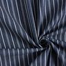 Pinstripes lightweight stretchy denim – navy blue,  thumbnail number 4