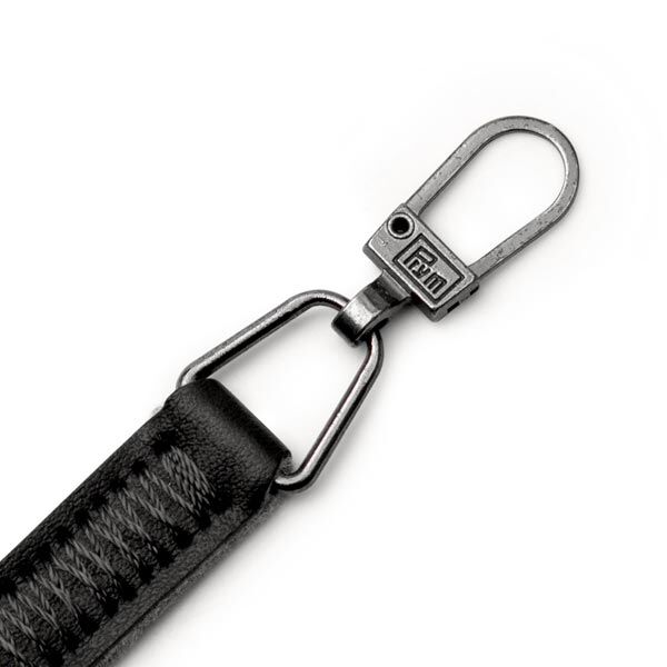 Imitation leather fashion zip [ 55 x 9 x 3 mm ] | Prym – black,  image number 3