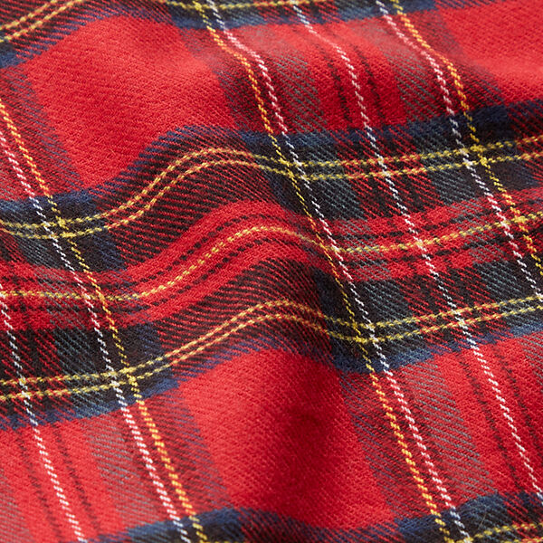 tartan cotton flannel – red,  image number 2