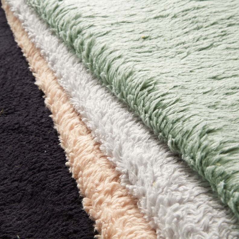 Plain sherpa Cotton Blend Plain – black,  image number 6