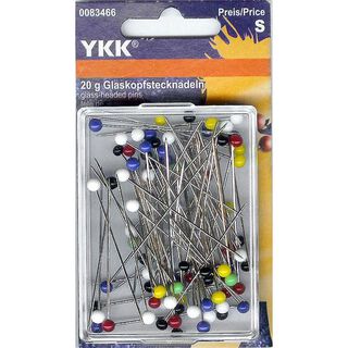 Glass head pins long [20 g] | YKK, 