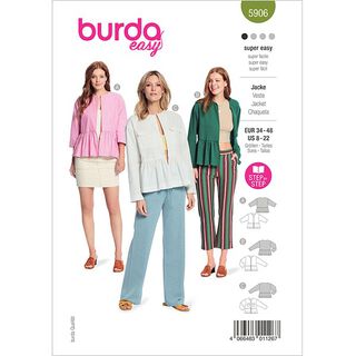 Jacket  | Burda 5906 | 34-48, 