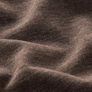 Brushed melange coat fabric – dark brown, 