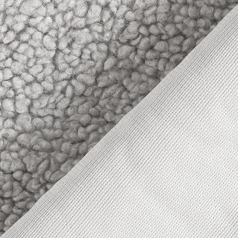 Teddy fur upholstery fabric – light grey,  image number 3