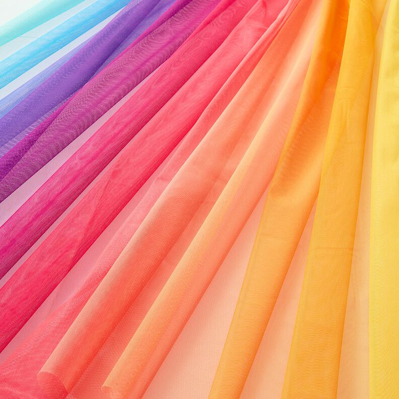 Soft Mesh Rainbow Ombre – aqua blue/intense pink, image number 8
