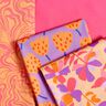 Cotton Poplin Tulips | Nerida Hansen – lavender/peach orange,  thumbnail number 5