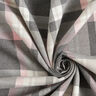 Stretch Trouser Fabric Tartan – slate grey/rosé,  thumbnail number 3