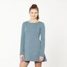 Light Cotton Sweatshirt Fabric Plain – dove blue,  thumbnail number 6