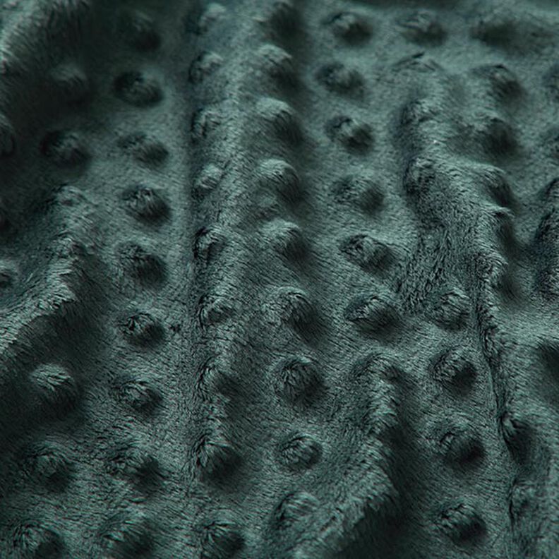 Cosy Fleece Embossed Dots – dark green,  image number 2