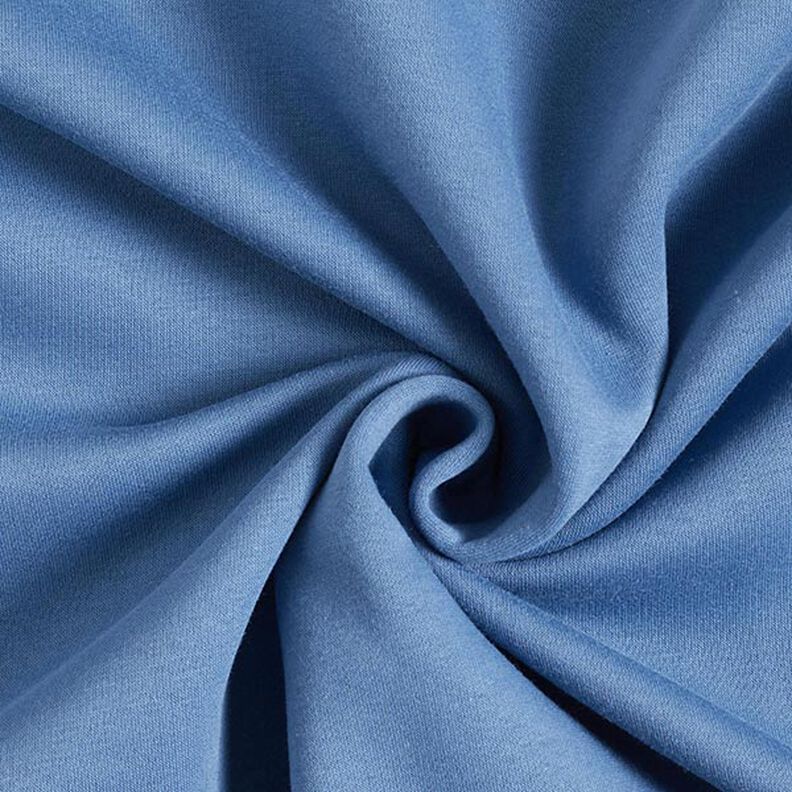 Brushed Sweatshirt Fabric – denim blue,  image number 1