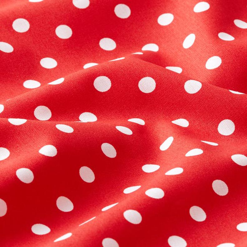 Cotton Poplin Large Dots – red/white,  image number 2