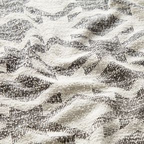 Knitted bouclé chevron – black/white, 