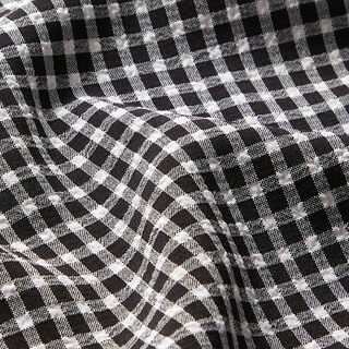 Small check seersucker – black/white, 